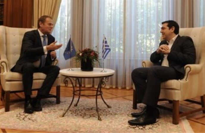 Τσίπρας προς Τουσκ: Η Ελλάδα δεν μπορεί να σηκώσει το βάρος μόνη της στο προσφυγικό