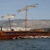 H τριήρης “Ολυμπιάς” του Πολεμικού Ναυτικού στη Μαρίνα Ζέας