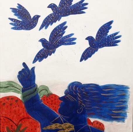 Ο μεγάλος ζωγράφος Αλέκος Φασιανός εκθέτει μεταξοτυπίες με υπέροχα αποτελέσματα