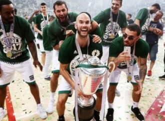 Την κατάκτηση του πρωταθλήματος γιόρτασε ο Παναθηναϊκός στο ΟΑΚΑ.