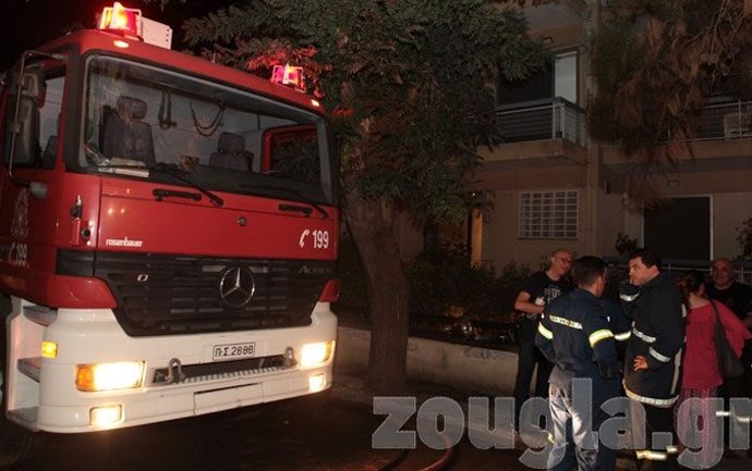 Πυρκαγιά ξέσπασε τη νύχτα σε διαμέρισμα στο Μαρούσι