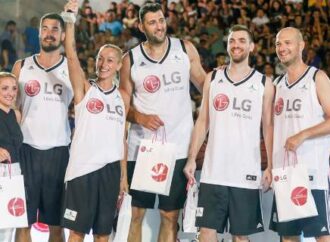 Πρίντεζης και Λαρεντζάκης με τους «LG Aθλητές του Αύριο» στη Σύρο