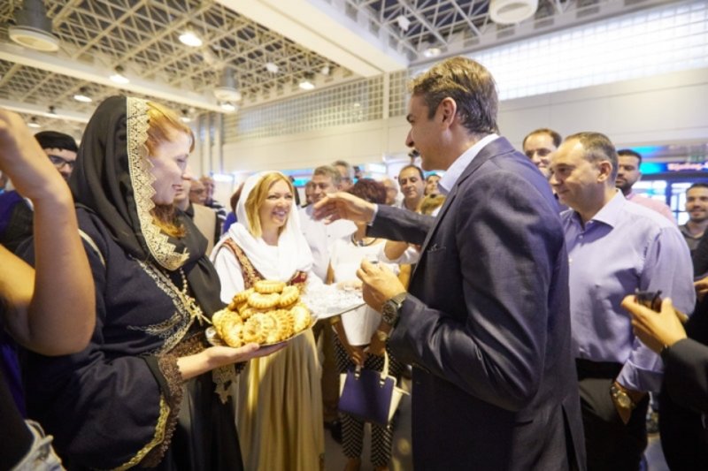 Θερμή υποδοχή στον πρόεδρο της ΝΔ