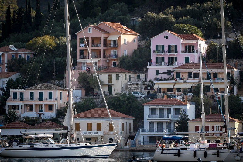 Εικόνα από το λιμάνι της Ιθάκης/Φωτογραφία: Eurokinissi