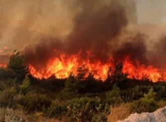 Συνεχίζεται η μάχη για τον έλεγχο της μεγάλης πυρκαγιάς στη νότια Λέσβο