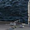Τρικυμιώδης μαύρη θάλασσα καλύπτει ένα τριώροφο κτίριο -Κατά της βίας και των πολέμων [εικόνα]