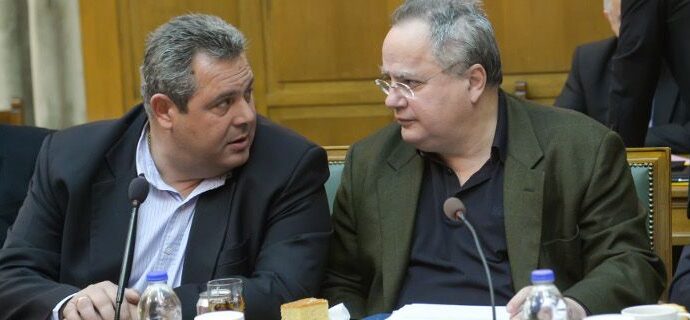 Ο Κοτζιάς απαντά στον Καμμένο: Εσύ υπονομεύεις την κυβερνητική συνεργασία, που απειλείς ότι θα ρίξεις την κυβέρνηση