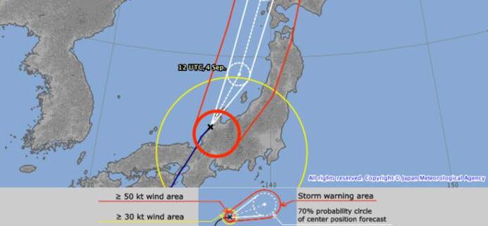 Ιαπωνία: Ο τυφώνας Τζέμπι έχει αφήσει πίσω του 9 νεκρούς και 340 τραυματίες