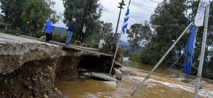 Σε κατάσταση έκτακτης ανάγκης περιοχές σε Κορινθία και Μαγνησία εξαιτίας των ζημιών από την κακοκαιρία