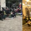 Η Αριστοτέλους έγινε καταυλισμός -Μετανάστες κοιμούνται πάνω στην πλατεία [εικόνες & βίντεο]