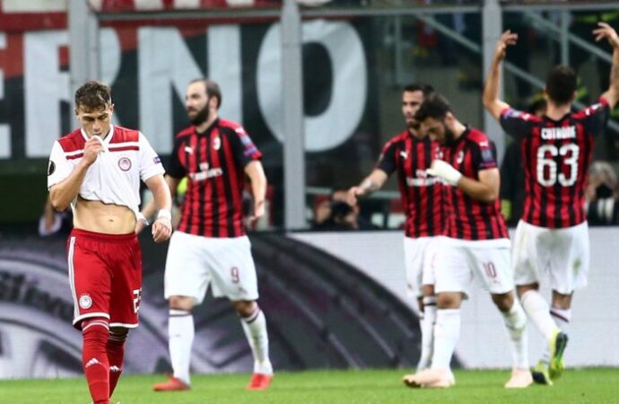 Europa League: Κατέρρευσε και έχασε ο Ολυμπιακός, 3 γκολ σε 9 λεπτά η Μίλαν!