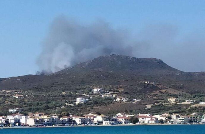 Φωτιά στην Ελαφόνησο: Εκκενώθηκε το κάμπινγκ και ένα ξενοδοχείο