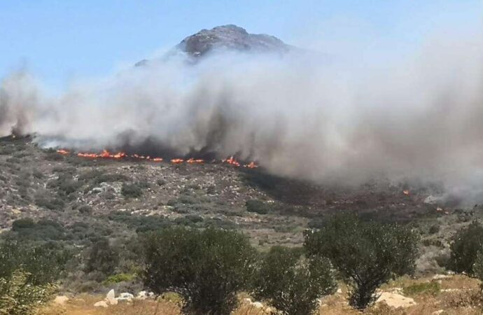 Παραμένουν ενεργές οι φωτιές σε Ελαφόνησο και Μαραθώνα