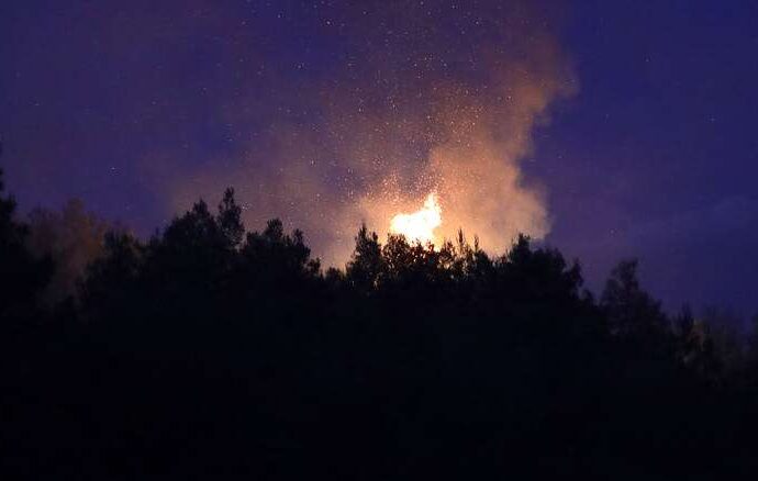 Φωτιά στην Αρχαία Ολυμπία: Καλύτερη η εικόνα – Αποχώρησαν τα εναέρια μέσα