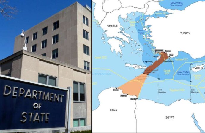 «Χαστούκι» ΗΠΑ σε Τουρκία: Τα νησιά έχουν τα ίδια δικαιώματα ως προς την ΑΟΖ και την υφαλοκρηπίδα