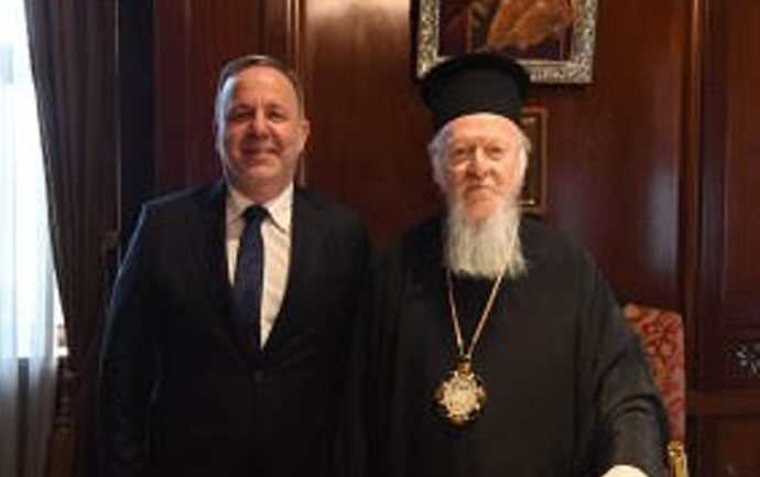 Στο Φανάρι μαζί με τον Μπακογιάννη και τον Δήμαρχο Κωνσταντινούπολης ,o Ερόλ Ουζέρ