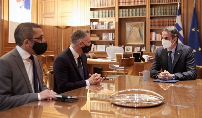 Συνάντηση του πρωθυπουργού με τον πρόεδρο του ΔΗΚΟ