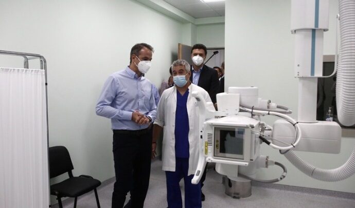 Ο Κυρ. Μητσοτάκης στα εγκαίνια του Κέντρου Υγείας Κερατσινίου