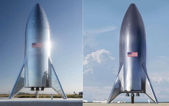 Η Space X παρουσίασε τις πρώτες εικόνες του πυραύλου που ετοιμάζει για τη Σελήνη και τον Άρη