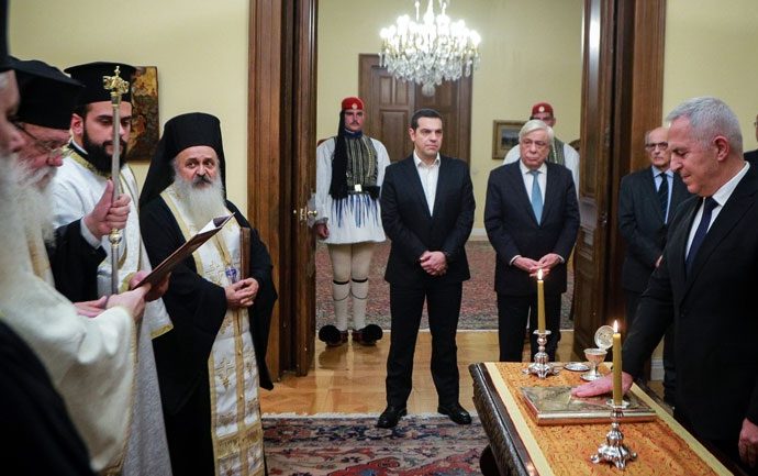 Ορκωμοσία του Ευάγγελου Αποστολάκη στο Προεδρικό Μέγαρο