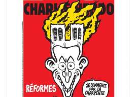 Charlie Hebdo: Σάλος με το αμφιλεγόμενο πρωτοσέλιδο για την Παναγία των Παρισίων