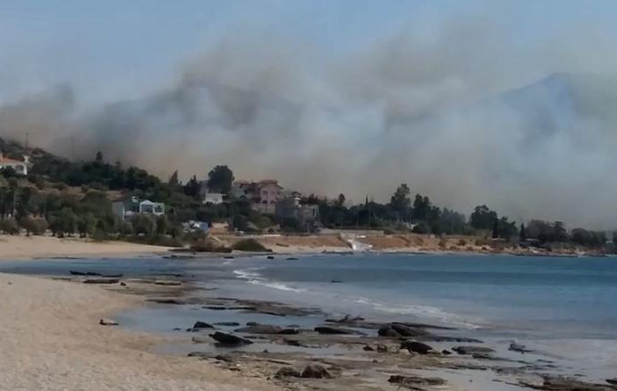Ελεγχόμενη η φωτιά στο Λαγονήσι