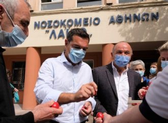 Αλ. Τσίπρας στο Λαϊκό: Η συλλογική ανάσταση θα έρθει με αγώνες και διεκδικήσεις