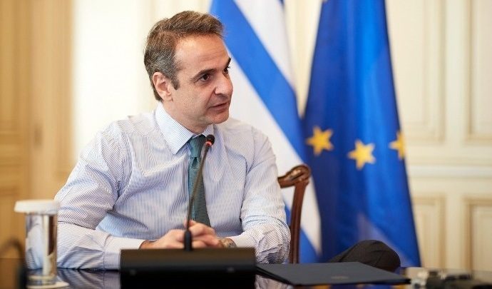 Σε τηλεδιάσκεψη με ομάδα ηγετών της ΕΕ ενόψει της Συνόδου Κορυφής, ο Κυρ. Μητσοτάκης