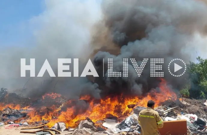 Φωτιά στο Βαρθολομιό Ηλείας – Μήνυμα 112 για ετοιμότητα