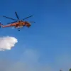 Πυρκαγιά στην Ιεράπετρα κοντά στο Φράγμα Μπραμιανών