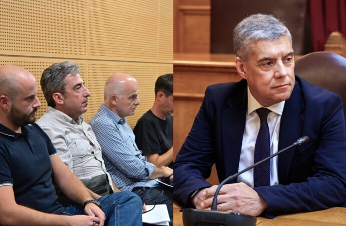 Ο Αγοραστός απέφυγε να απαντήσει για το μπάζωμα στα Τέμπη, λέγοντας στους συγγενείς των θυμάτων «όχι μπροστά σε κάμερες και μικρόφωνα»