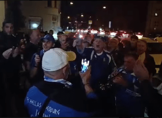 Εθνική Ελλάδας: Γλέντι των φιλάθλων στο Άουγκσμπουργκ (βίντεο)