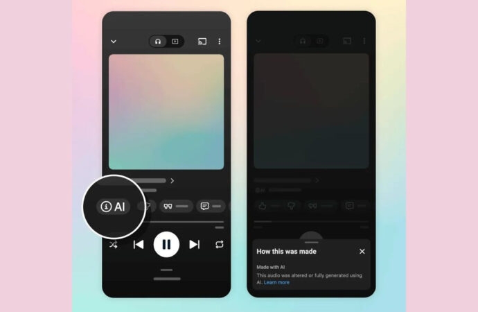 Υποχρεωτική σήμανση στο YouTube Music για τραγούδια που έχουν παραχθεί με τεχνητή νοημοσύνη